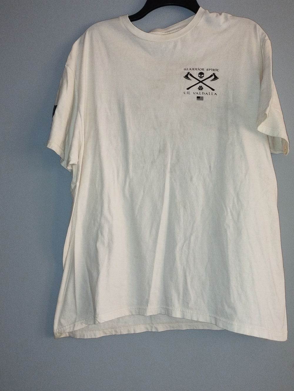 Warrior Spirit Valhalla White Short-Sleeve Graphic Tee